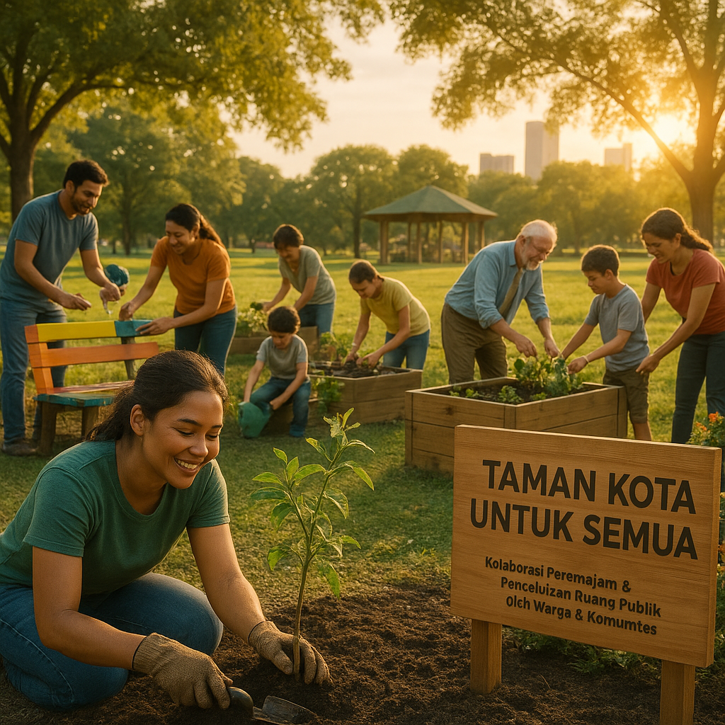 Taman Kota untuk Semua: Kolaborasi Peremajaan dan Pengelolaan Ruang Publik oleh Warga dan Komunitas