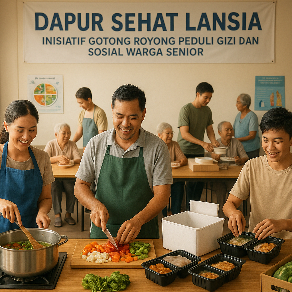 Dapur Sehat Lansia: Inisiatif Gotong Royong Peduli Gizi dan Sosial Warga Senior