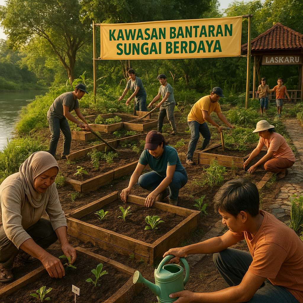Kawasan Bantaran Sungai Berdaya: Dari Risiko Menjadi Ruang Hidup Produktif