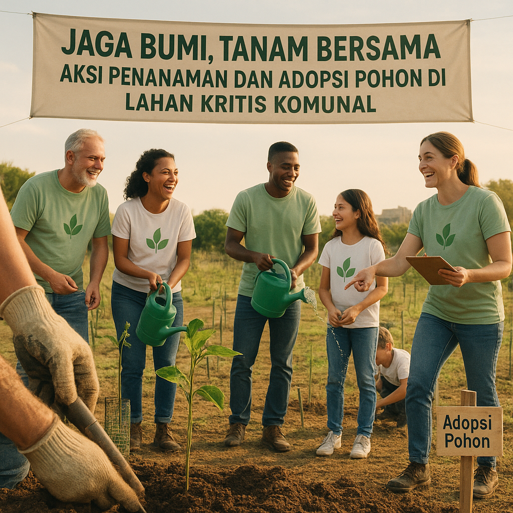 Jaga Bumi, Tanam Bersama: Aksi Penanaman dan Adopsi Pohon di Lahan Kritis Komunal