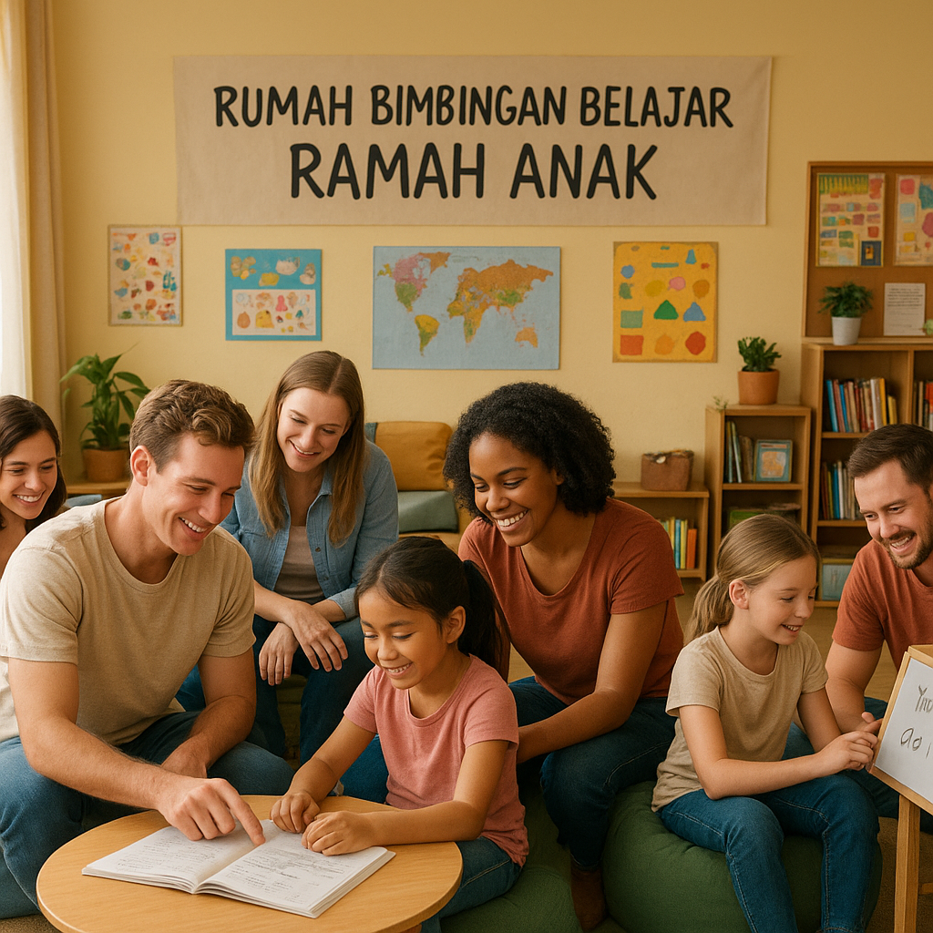Rumah Bimbingan Belajar Ramah Anak: Relawan Dampingi PR dan Keterampilan Hidup