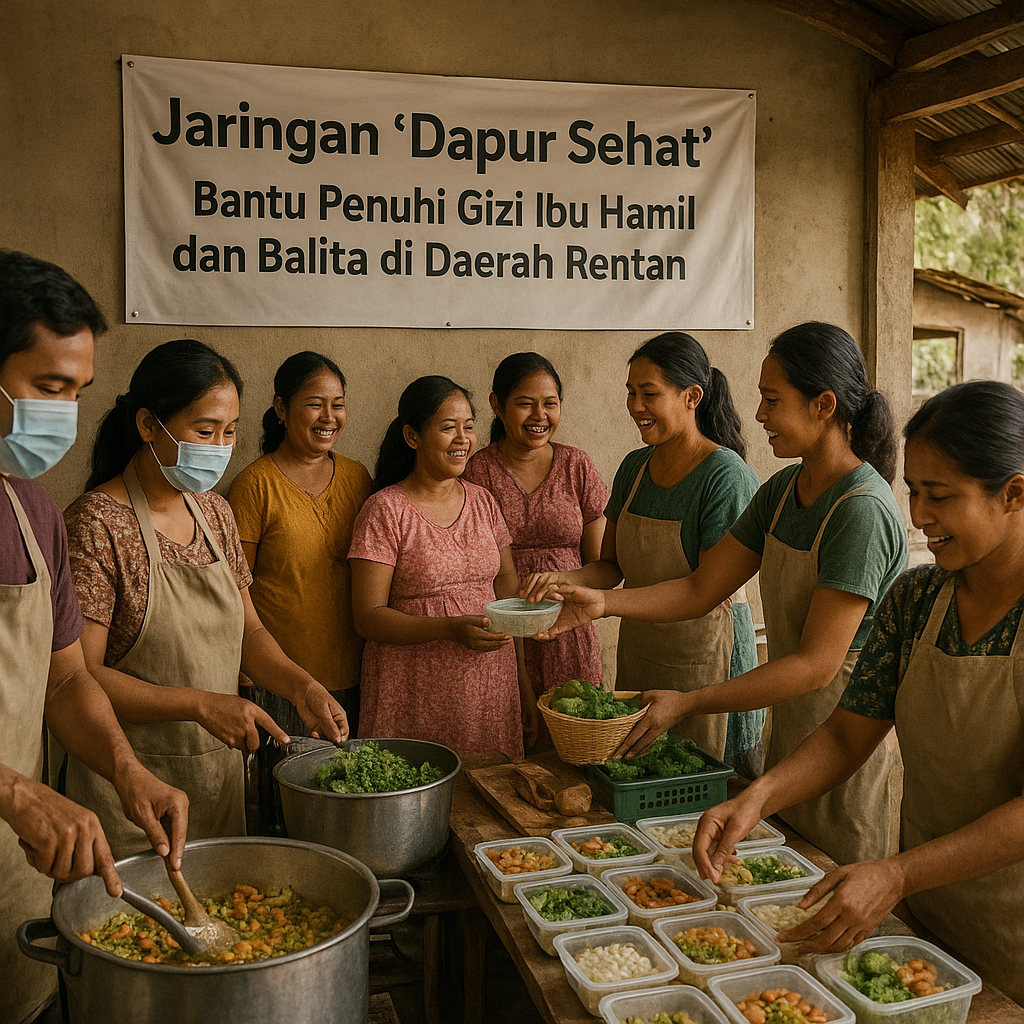 Jaringan 'Dapur Sehat' Bantu Penuhi Gizi Ibu Hamil dan Balita di Daerah Rentan
