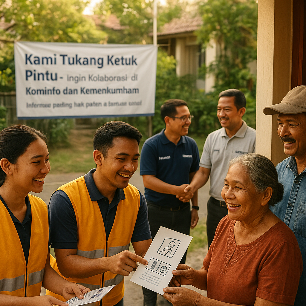 Kami Tukang Ketuk Pintu, Ingin Kolaborasi di Kominfo dan Kemenkumham
