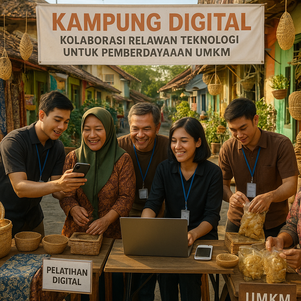 Kampung Digital: Kolaborasi Relawan Teknologi untuk Pemberdayaan UMKM Tradisional