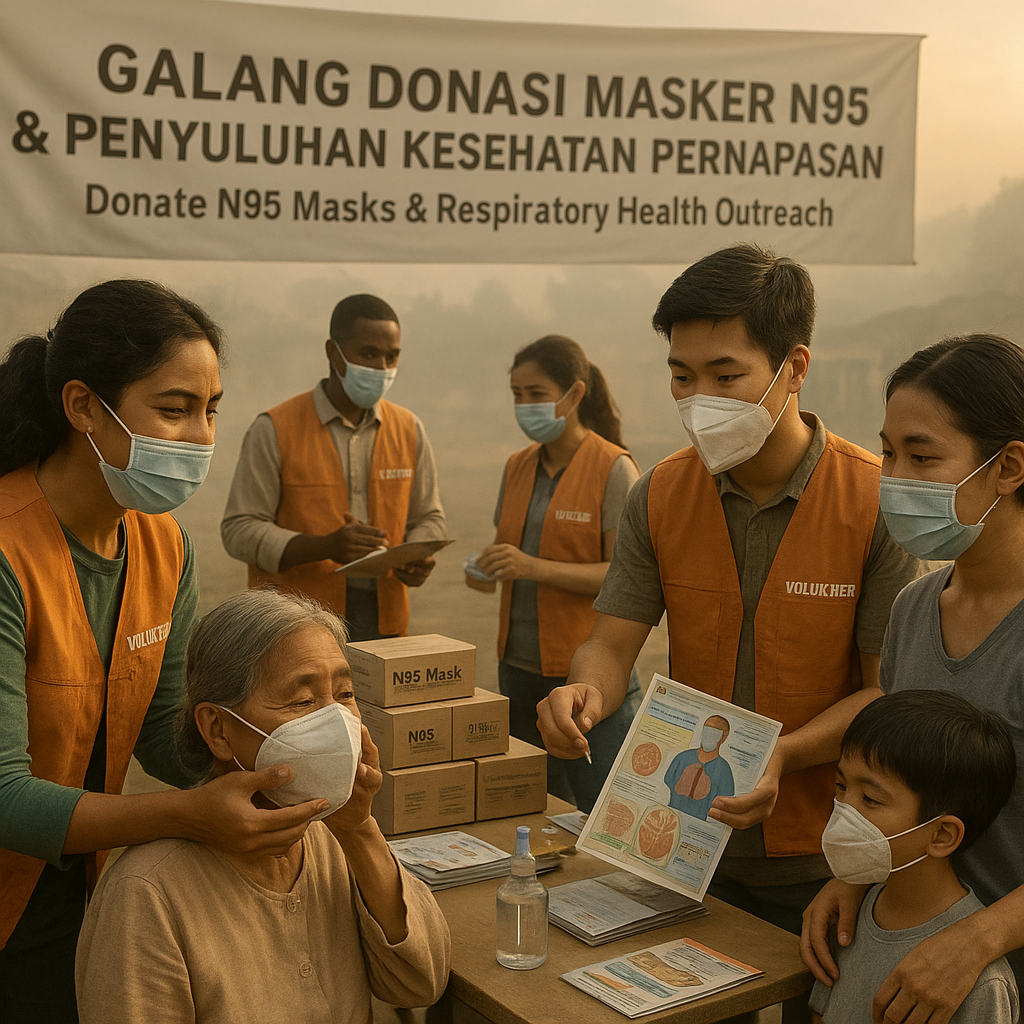 Bencana Kabut Asap: Galang Donasi Masker N95 dan Penyuluhan Kesehatan Pernapasan untuk Masyarakat Terdampak