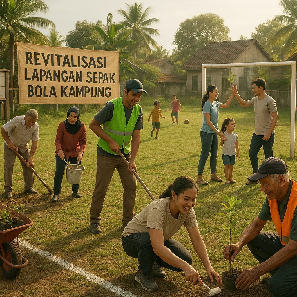 Revitalisasi Lapangan Sepak Bola Kampung: Ciptakan Ruang Publik Sehat dan Produktif