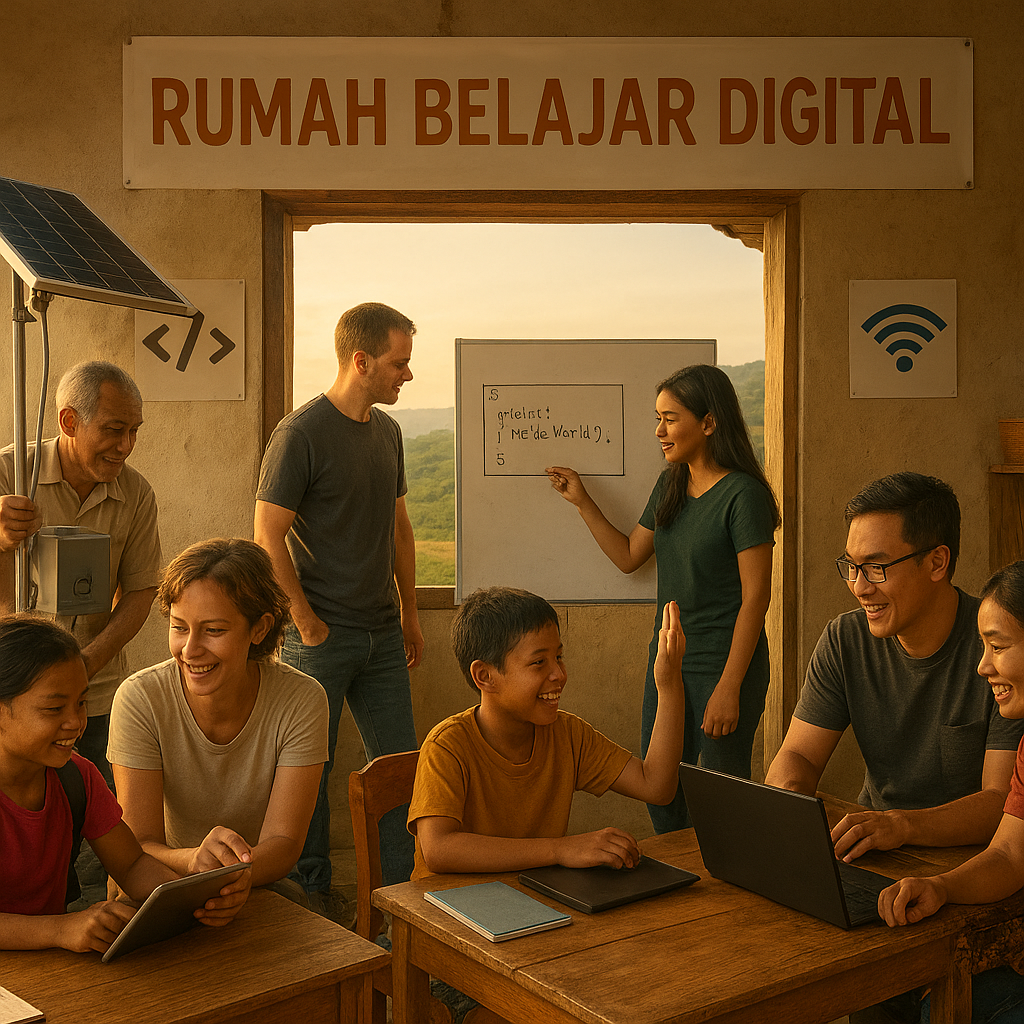 Rumah Belajar Digital: Kolaborasi Relawan Teknologi untuk Menjembatani Akses Pendidikan di Daerah 3T