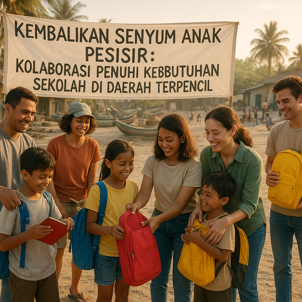 Kembalikan Senyum Anak Pesisir: Kolaborasi Penuhi Kebutuhan Sekolah di Daerah Terpencil