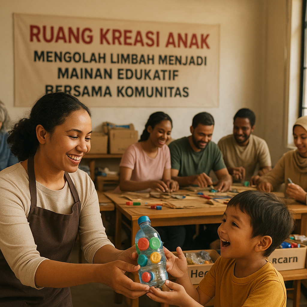 Ruang Kreasi Anak: Mengolah Limbah menjadi Mainan Edukatif bersama Komunitas