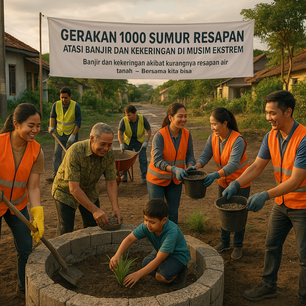 Gerakan 1000 Sumur Resapan: Atasi Banjir dan Kekeringan di Musim Ekstrem