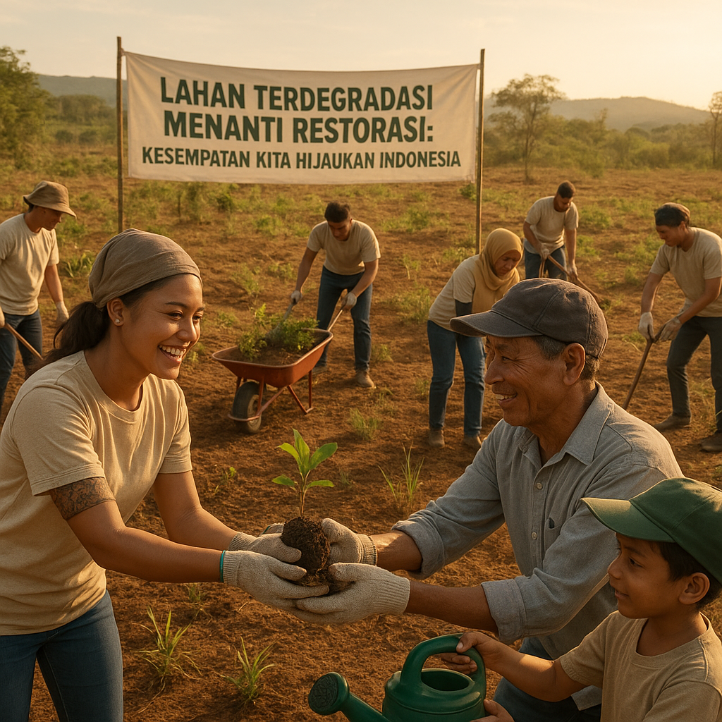 Lahan Terdegradasi Menanti Restorasi: Kesempatan Kita Hijaukan Indonesia