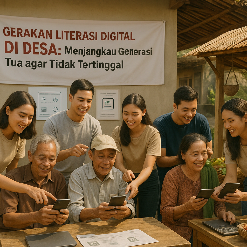Gerakan Literasi Digital di Desa: Menjangkau Generasi Tua agar Tidak Tertinggal