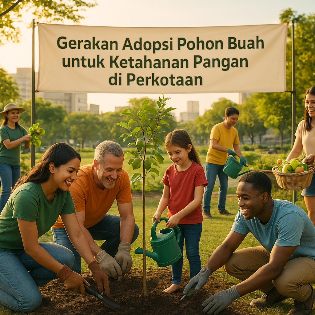 Gerakan Adopsi Pohon Buah untuk Ketahanan Pangan di Perkotaan