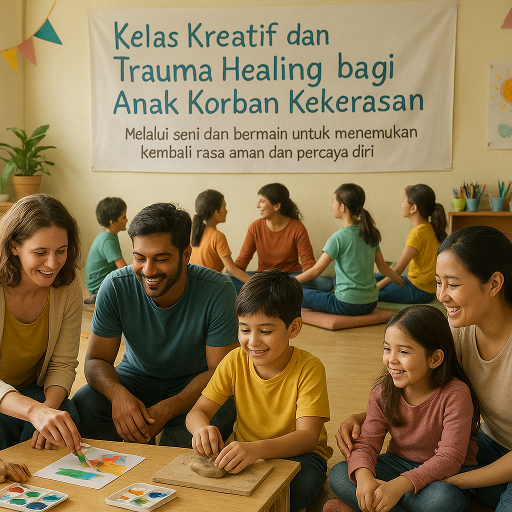 Kelas Kreatif dan Trauma Healing bagi Anak Korban Kekerasan