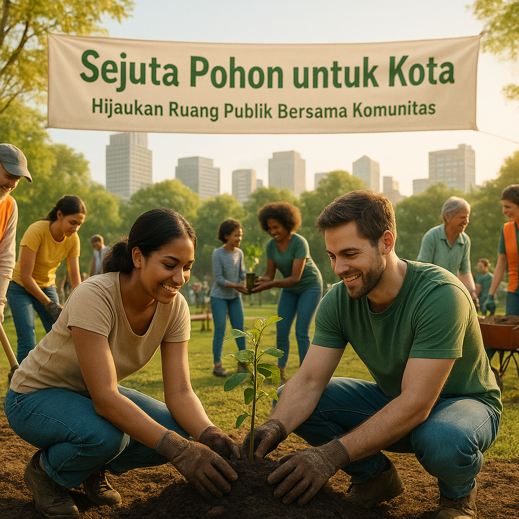 Kampanye 'Sejuta Pohon untuk Kota': Hijaukan Ruang Publik Bersama Komunitas