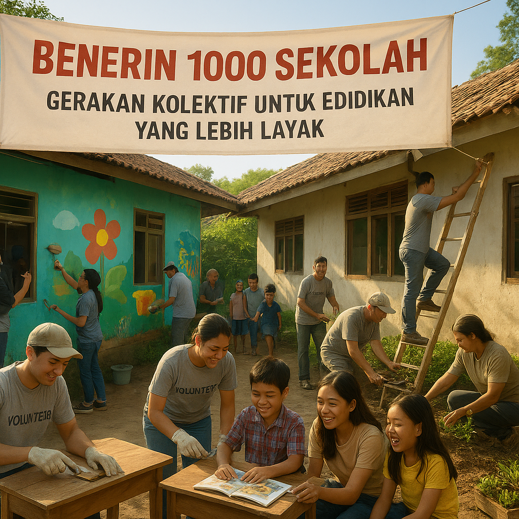 Benerin 1000 Sekolah: Gerakan Kolektif untuk Pendidikan yang Lebih Layak