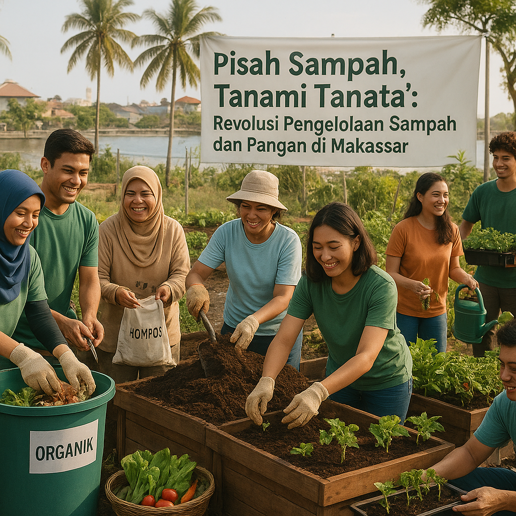 Pisai Sampahta, Tanami Tanata': Revolusi Pengelolaan Sampah dan Pangan di Makassar