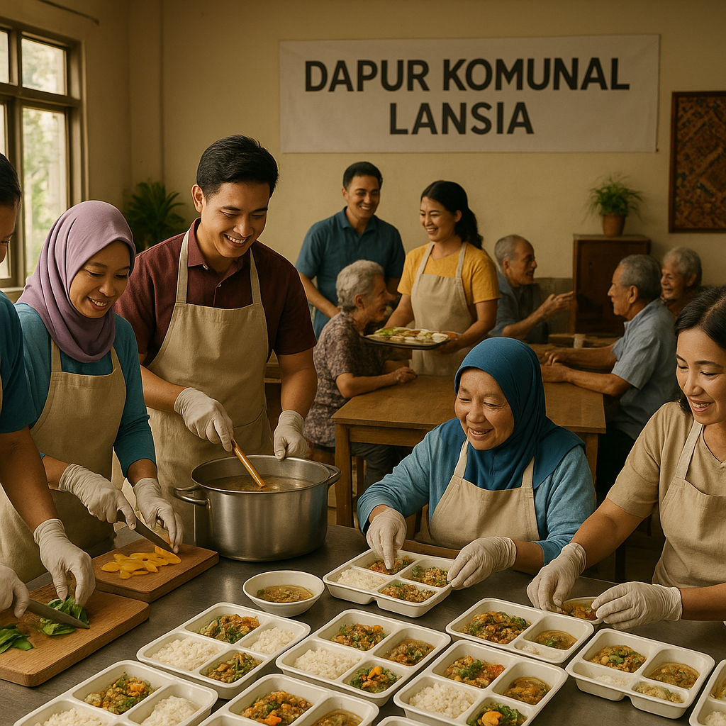 Dari Dapur Komunitas ke Meja Lansia: Inisiatif Masak Bersama untuk Penuhi Gizi Kaum Sepuh