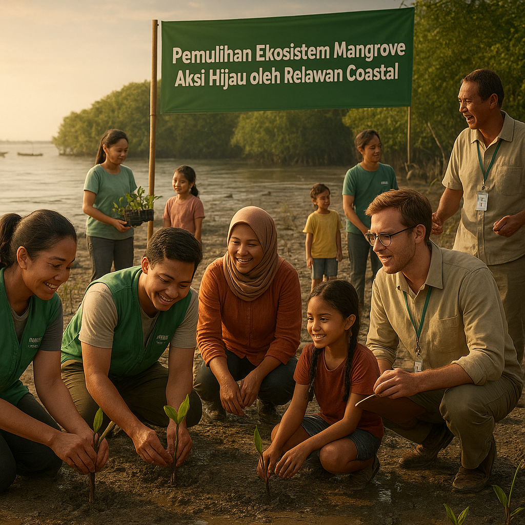 Pemulihan Ekosistem Mangrove: Aksi Hijau oleh Relawan Coastal