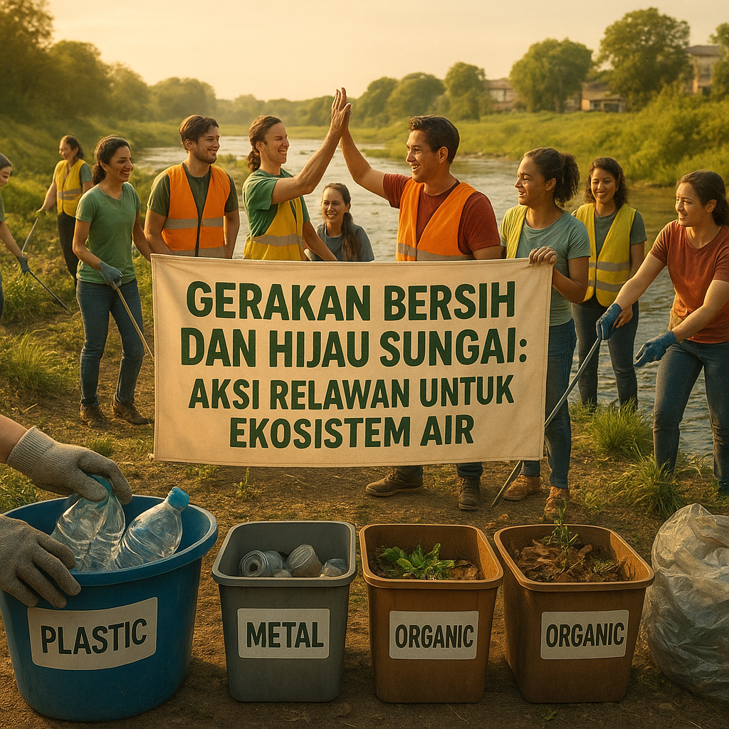 Gerakan Bersih dan Hijau Sungai: Aksi Relawan untuk Ekosistem Air