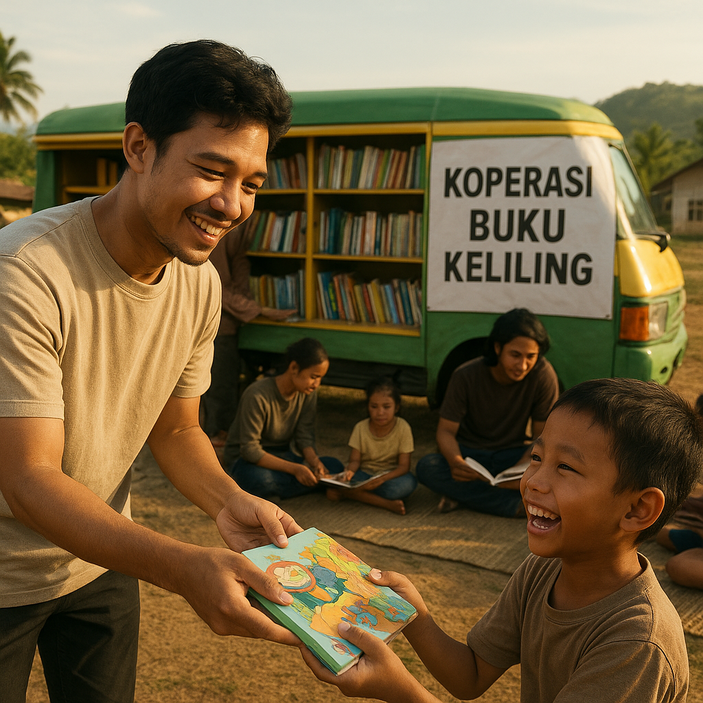Gerakan 'Koperasi Buku Keliling' untuk Anak-anak di Daerah 3T