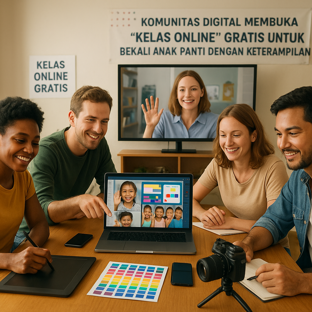 Komunitas Digital Membuka 'Kelas Online' Gratis untuk Bekali Anak Panti dengan Keterampilan