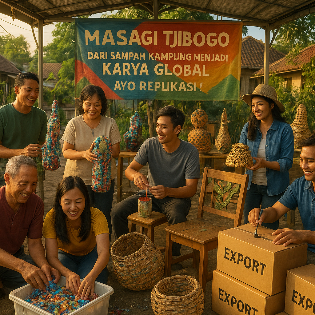 Masagi Tjibogo: Dari Sampah Kampung Menjadi Karya Global, Ayo Replikasi!