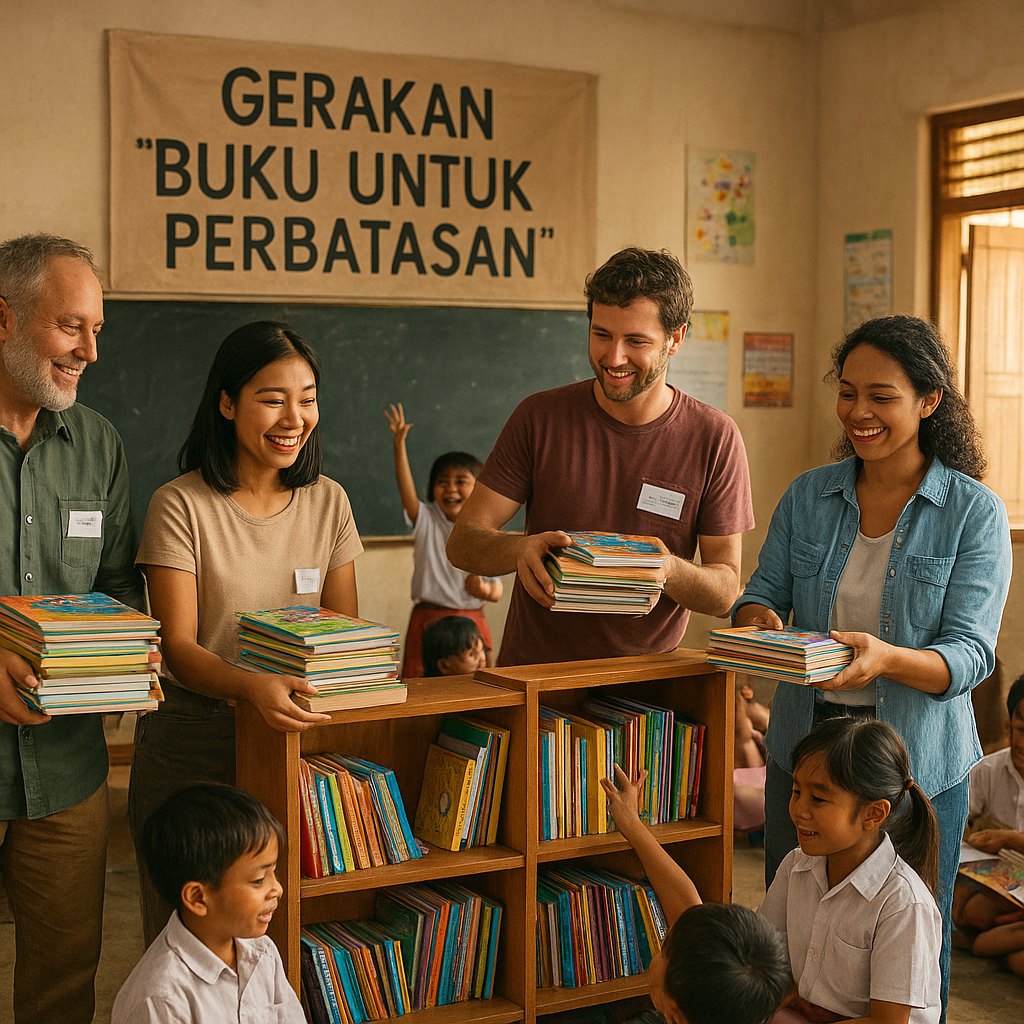 Gerakan 'Buku untuk Perbatasan': Kolaborasi Penuhi Rak Kosong di Sekolah Pinggiran