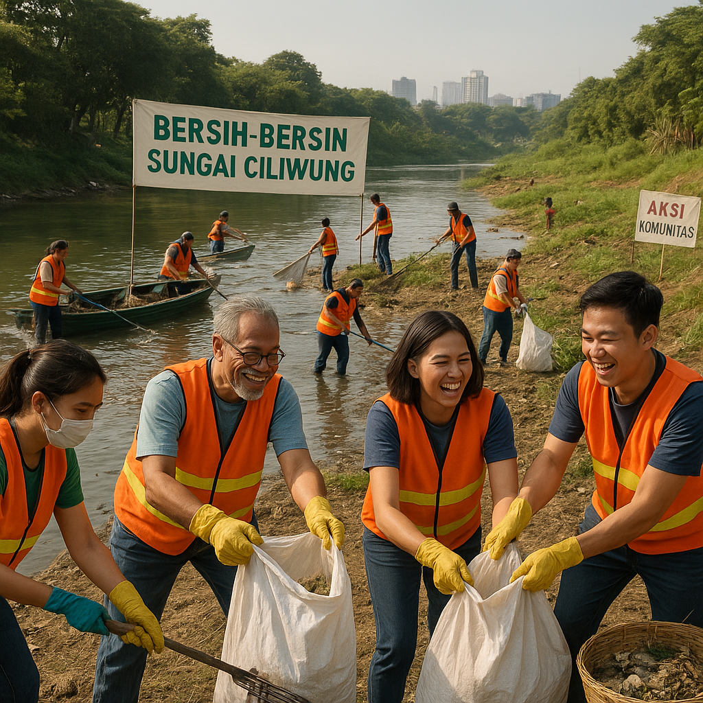 Bersih-Bersih Sungai Ciliwung: Aksi Nyata Puluhan Komunitas Selamatkan Ekosistem