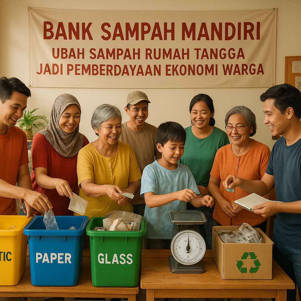 Bank Sampah Mandiri: Ubah Sampah Rumah Tangga Jadi Pemberdayaan Ekonomi Warga