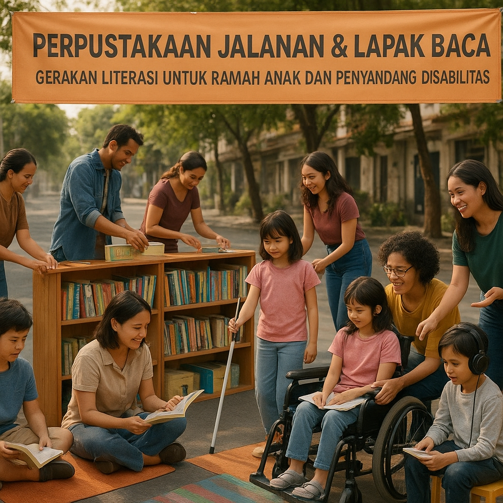 Perpustakaan Jalanan & Lapak Baca: Gerakan Literasi untuk Ramah Anak dan Penyandang Disabilitas