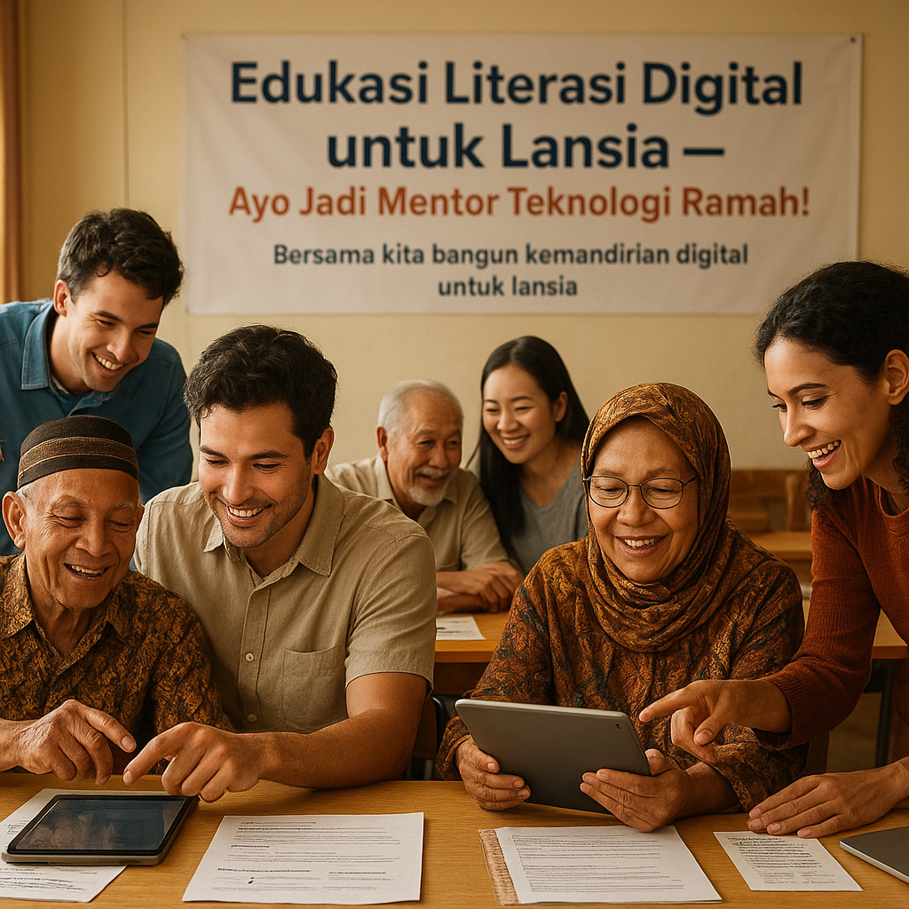 Edukasi Literasi Digital untuk Lansia, Ayo Jadi Mentor Teknologi Ramah!