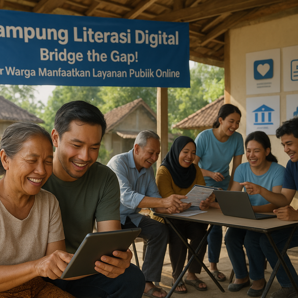 Kampung Literasi Digital: Bridge the Gap! Ajar Warga Manfaatkan Layanan Publik Online