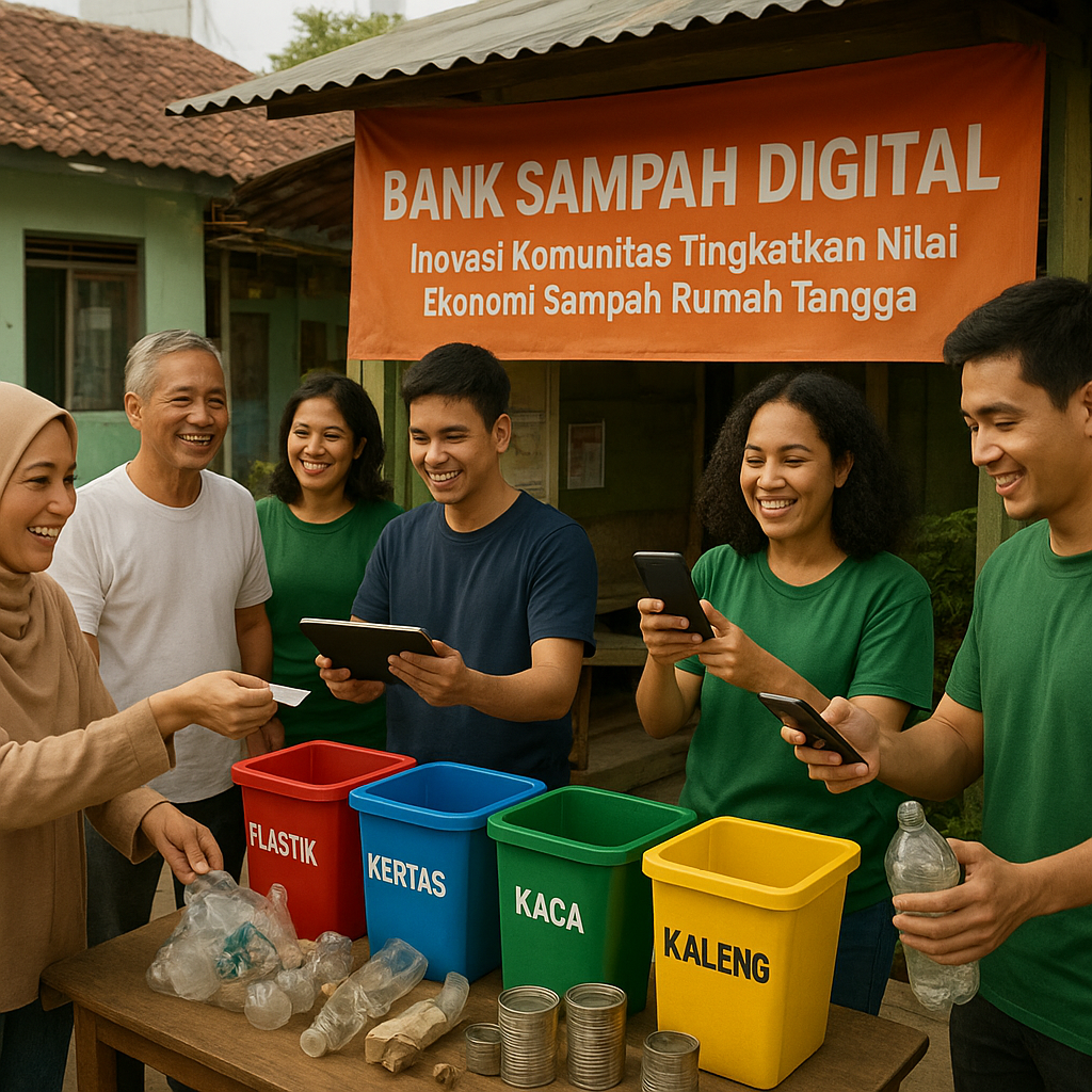 Bank Sampah Digital: Inovasi Komunitas Tingkatkan Nilai Ekonomi Sampah Rumah Tangga